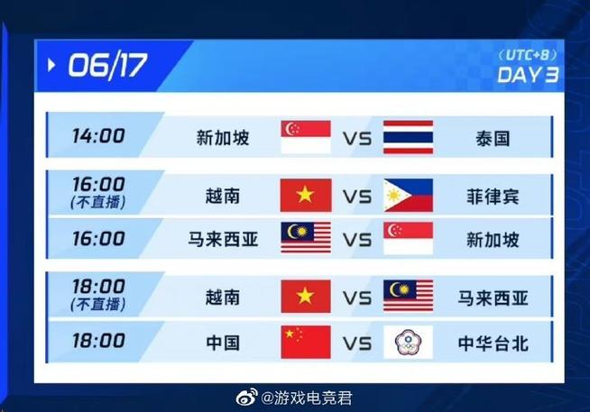 中国vs台北比赛时间安排